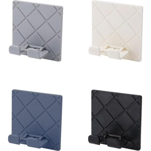 1pc for Plug Razor Hook Folding Self-adhesive Double Wall Hook for Hanging Kitchen, Bathroom Living Room Cord Holder Shower Hook