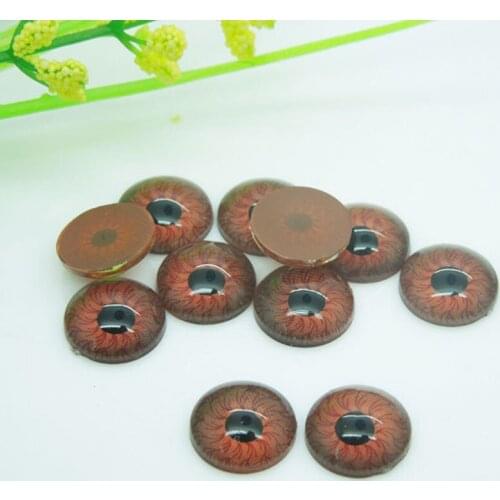 10mm Plastic Doll Eyes iris Brown Eyes For Bear Doll Animal Puppet Making 100pcs/lot EA161