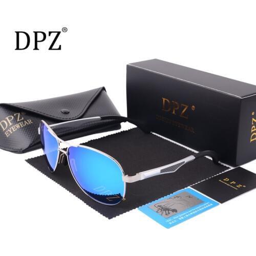 2019 DPZ Luxury Brand Vintage aluminium Men Male Sunglasses oversized women Polarized pilot sun glasses UV400