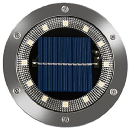 4pcs LED Solar Lawn Lamp 4 8 12 16LED Solar Power Buried Light Underground Lamp Outdoor Path Way Garden Decking Street Light