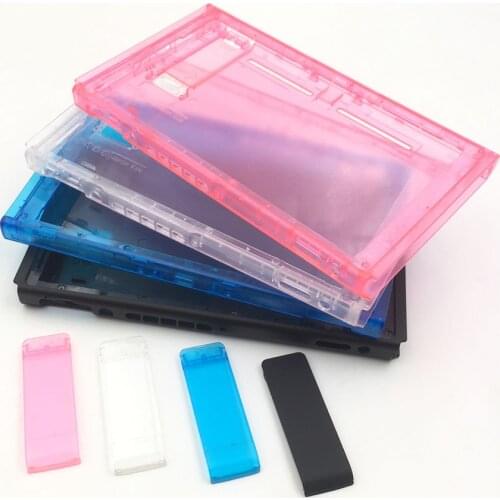 5SETS DIY Replacement Clear Housing Back Case Holder Cover for Nintendo Switch NS NX Console