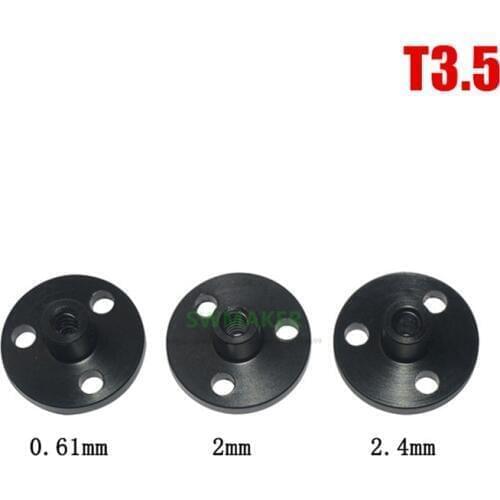 5pcs T3.5 screw lead POM Nut Z-axis T-type trapezoidal plastic nut Pitch 0.61mm 1mm 1.2mm