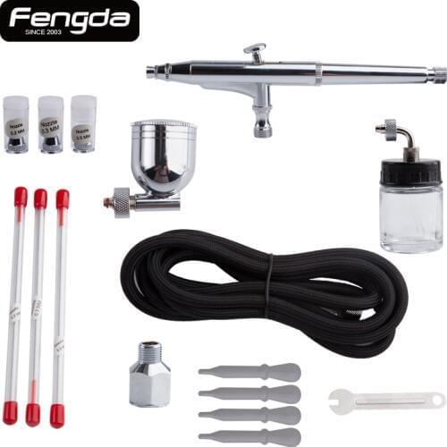 Double action airbrush painting spray gun Pneumatic tool for cake model tattoo makeup DIY art