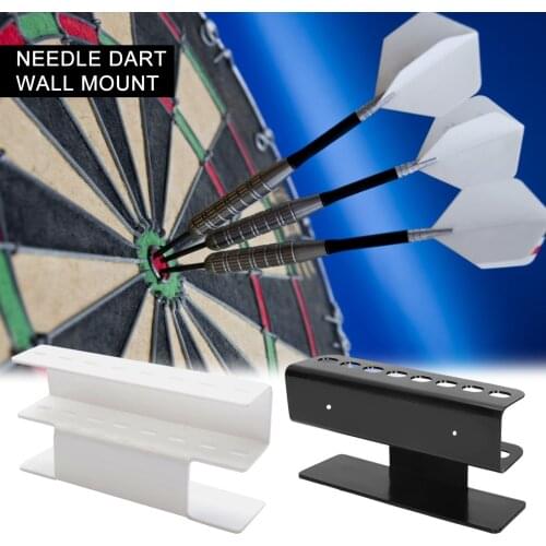 Acrylic Dart Holder Non-slip Holds Up 8 Darts Wall Display Rack Home Darts Plastic Tip Set Darts Accessories Supplies