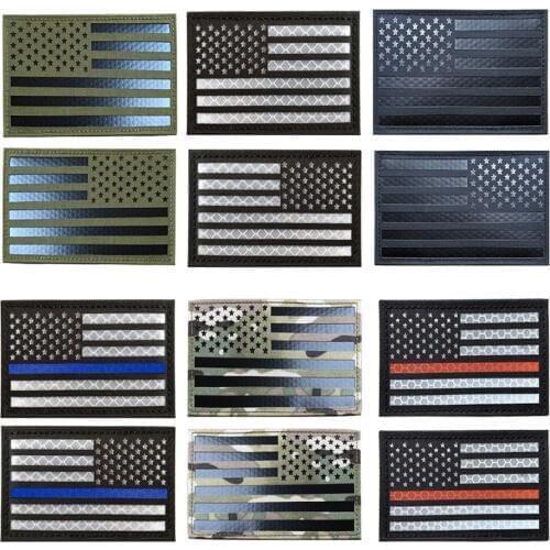 IR USA Flag Army Patch badges Armlet Badge Shoulder Patch PVC Military Patch SEAL Team DEVGRU tactics American Flag patch