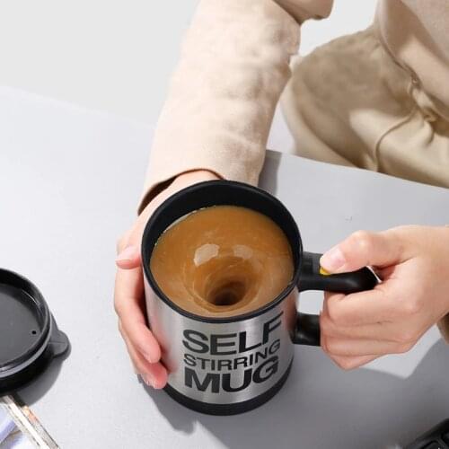400ML Automatic Self Stirring Mug Stainless Steel Thermal Cup electric Coffee Milk Mixing Mug Lazy Double Insulated Smart Cups