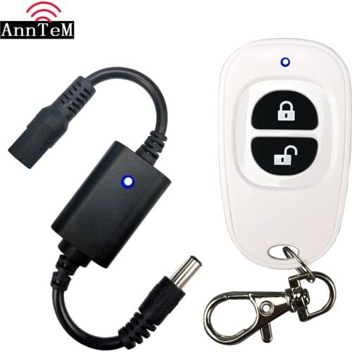 Car LED light bar atmosphere light mini wireless 433mhz remote control switch 3.7V 4.5V 6V 9V 12v DC battery power supply Relay