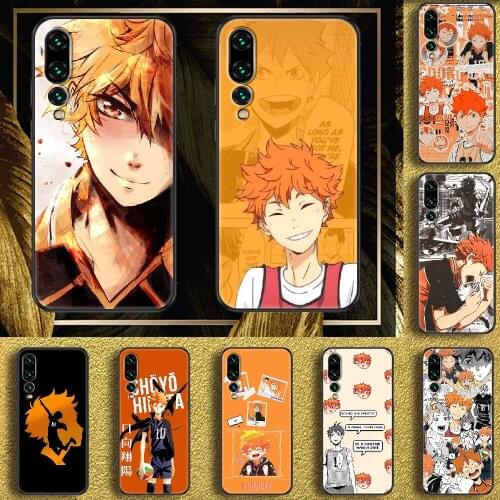 Hinata Shoyo Anime Haikyuu Phone case For Huawei P Mate P10 P20 P30 P40 10 20 Smart Z Pro Lite 2019 black luxury shell 3D