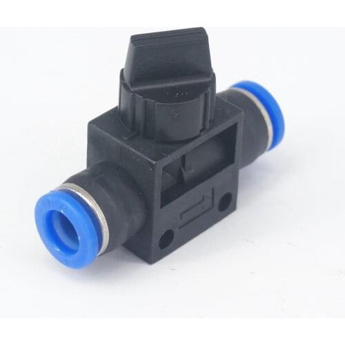 Fit Tube O/D 8mm Pneumatic Hand Shut off Valve Push In Connector Quick Release Air Fitting