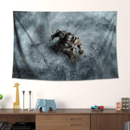 Elder Scrolls 5 game canvas poster tapestry large size wall art painting poster waterproof decoration drawn carpet art work