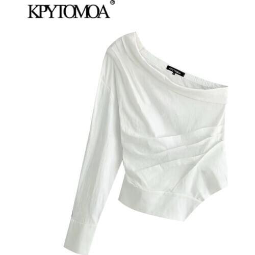 Блузки с коротким рукавом KPYTOMOA China At AliExpress