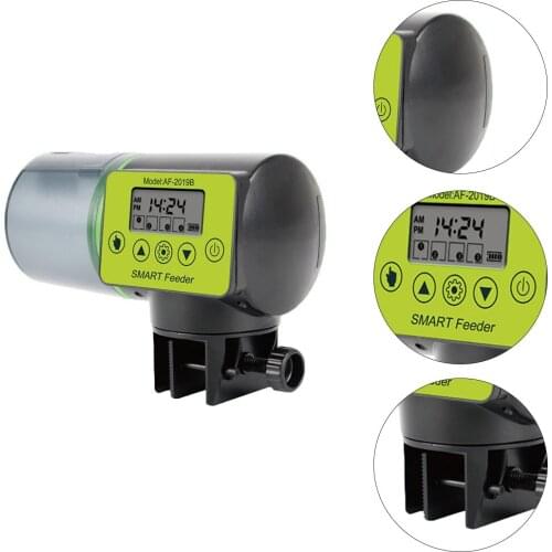 Cool Automatic Fish Feeder Digital Fish Tank Aquarium Electrical Plastic Timer Feeder Food Feeding Dispenser Tool Fish Feeder