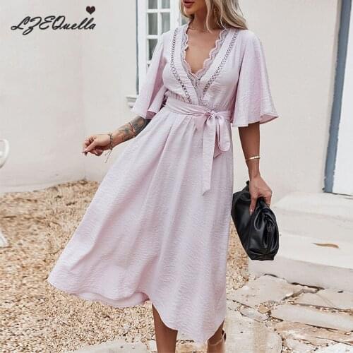 Летние платья с коротким рукавом LZEQuella China At AliExpress