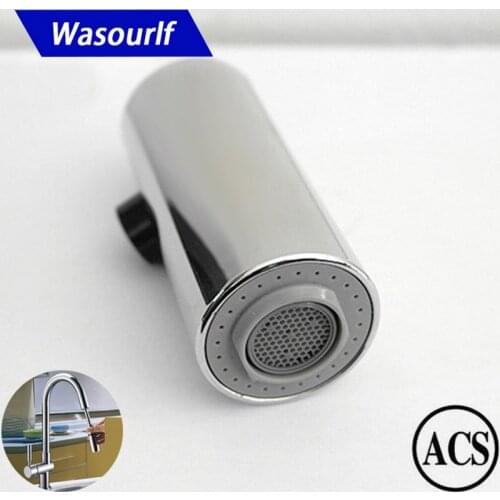 WASOURLF ACS Kitchen spout sink mixer tap part switch shower head faucet adapt aerator accessories chrome plated free shipping