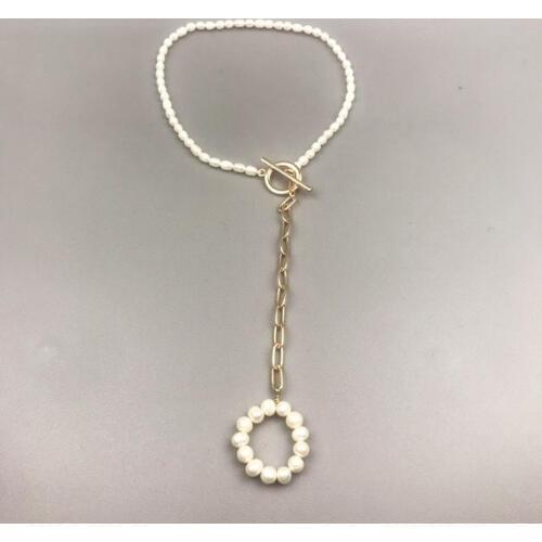 Boho Puka Natural cowrie Shell necklace women statement pearl baroque bijoux choker necklace Collier de coquillages jewelry 2020