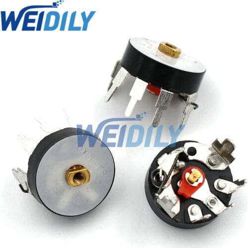 10PCS/LOT RV12MM B103 B10K Radio Potentiometer Power Amplifier Volume Potentiometer With Switch Corner Pin