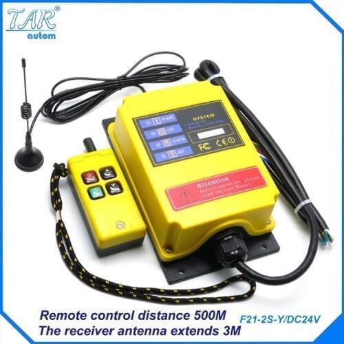 Elevator 500 meters long-distance industrial wireless remote control F21-2S-Y/DC24V Industrial Remote Control