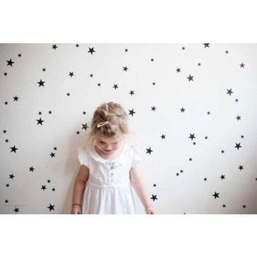 Modern Design 39PCS mixed size removable stars wall stickers home room decal decorative NIght Star Fairy Wall Sticker