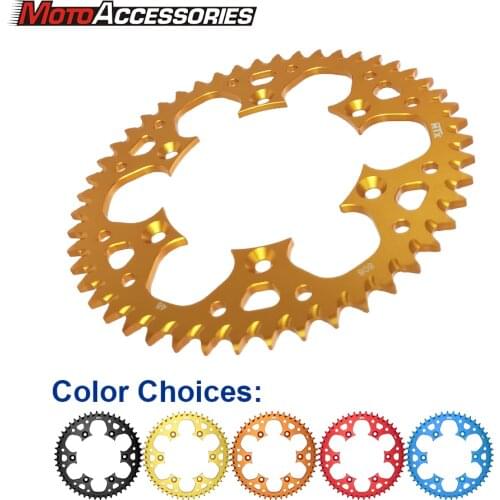 Aluminium Alloy 47T 48T 49T 50T 51T 52T Rear Chain Sprocket For Suzuki Off Road DR350 L Kawasaki KLX400 B1RM125 D RM250 X D H W