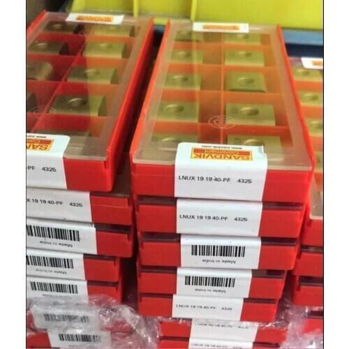 10PCS CARBIDE INSERT LNUX191940-PF 4325