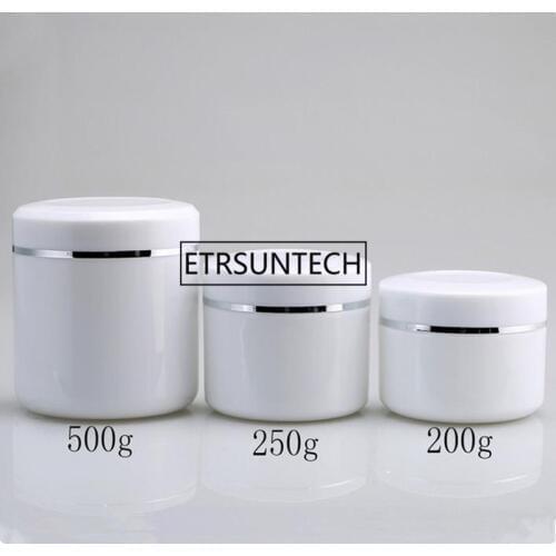 200g 250g 500g Cream Jar,Plastic Makeup Sub-bottling,Empty Cosmetic Container Case,Sample Mask Canister,Lotion Cans F1759