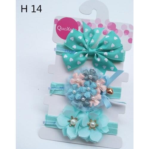 3pcs/lot Baby Girl Bows Hair Accessories Chiffon Bebe Bowknot Party Princes Hairband Toddler Infants accessories set
