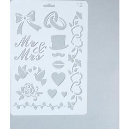 Bow rose stencils for DIY scrapbooking Painting Template Stamps Album bullet journal accessories Decorative Embossing Paper Card