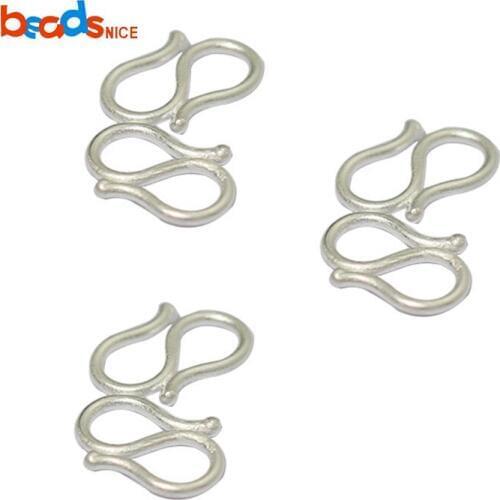 Beadsnice ID38539 Sterling Silver Connector S Shape Clasp Necklace Clasp For Jewelry Making