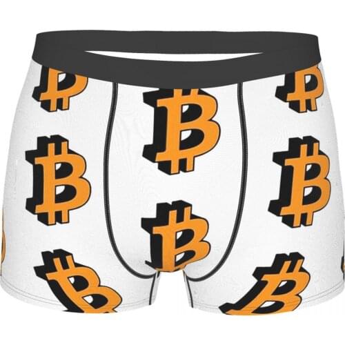 Bitcoin BTC Mining Bit Coin Era Underpants Homme Panties Male Underwear Comfortable Shorts Boxer Briefs