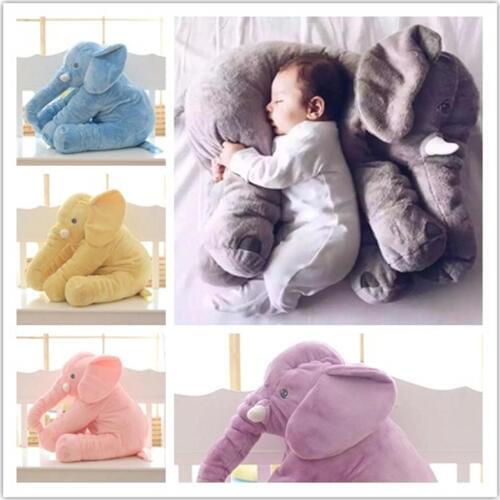 PUNIDAMAN 1pc Big Size 60cm Infant Soft Appease Elephant Playmate Calm Doll Baby Toys Elephant Pillow Plush Toys Stuffed Doll
