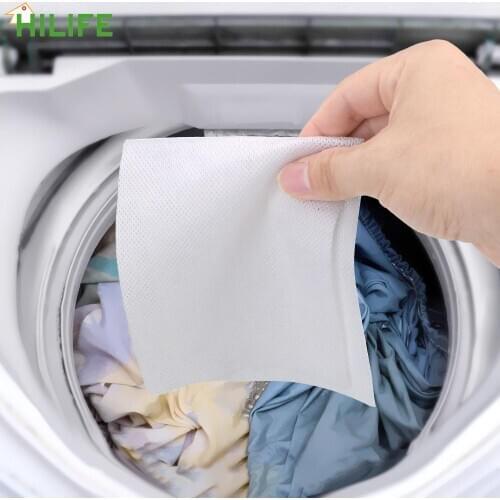 24pcs Color Catcher Grabber Cloth Anti Dyed Cloth Laundry Papers Machine Use Mixed Dyeing Proof Color Absorption Sheet