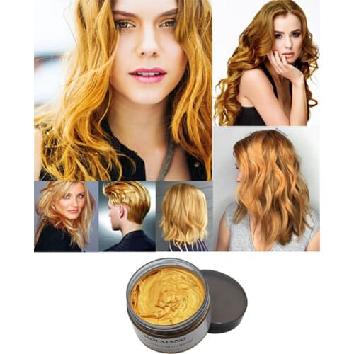 Color Hair Wax Styling Pomade golden blue hair dye Disposable Natural Hair Strong Gel Cream Hair Dye for Women Men