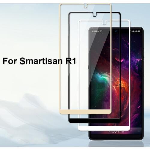 For Smartisan R1 DE106 High Quality Explosion-proof Tempered Glass Full Cover Screen Protector Film White Black color Glass Film