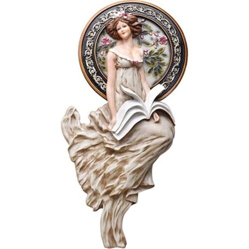 EUROPEAN CREATIVE YOUNG GIRL HOME LIVING ROOM PORCH WALL HANGINGS THREE-DIMENSIONAL EMBOSSED WALL HANGING DECORATIONS M2756