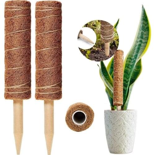 30/40/50CM Plant Climbing Coir Totem Pole Safe Gardening Coconut Stick For Climbing Plants Vines And Creepers