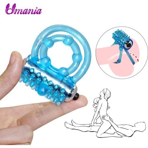 Ring Penis Vibrators Elastic Delay Couples Sexual3S Toys for Men Lasting Sex Penis Vibrator Ring Cock Stretchy for Adult