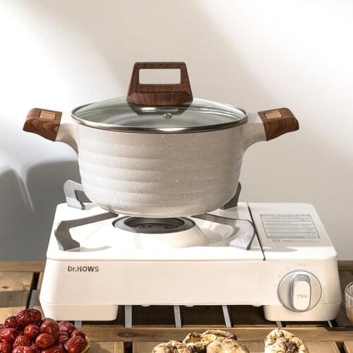 Enameled Pan 1200ml Ceramic Soup Pan Fruit Salad Bowl Non-stick Pans Pot Microwave Oven Home Garden Cooking Pot Enameled Pans