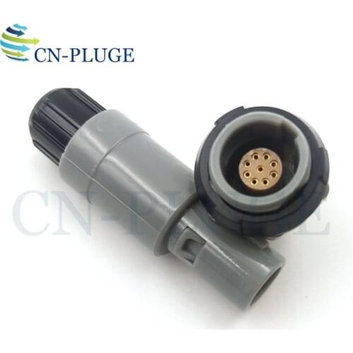 M14 9 pin Medical Equipment Power Connector PAG/PLG Push-pull Self-locking Plastic Connector Plug & Socket