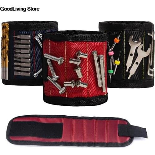 1pc Magnetic Wristband Hand Wraps Tool Bag Electrician Wrist Screws Holder Bracelet For Home Repair