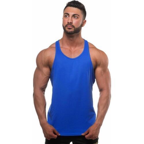 Summer Gym Sport Tank Tops Mens Cotton Running Vests Sleeveless Sportswear Shirts Fitness Bodybuilding Male Jogging Tank Tops