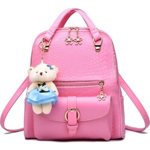 MONNET CAUTHY Winter New Backpacks Leisure Fashion Preppy Style Zipper Backpack Solid Color White Navy Blue Lavender Black Bags