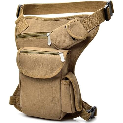 Men Canvas drop waist bags Leg pack bag Men belt bicycle and motorcycle Money Belt Fanny pack For Work