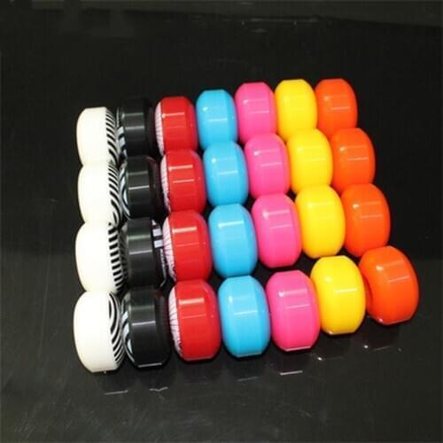 4-Piece Set Skateboard Wheel 95A Double Rocker Wheel 52mmx32mmu Material Low Speed Sliding Wheel Skateboard Accessory