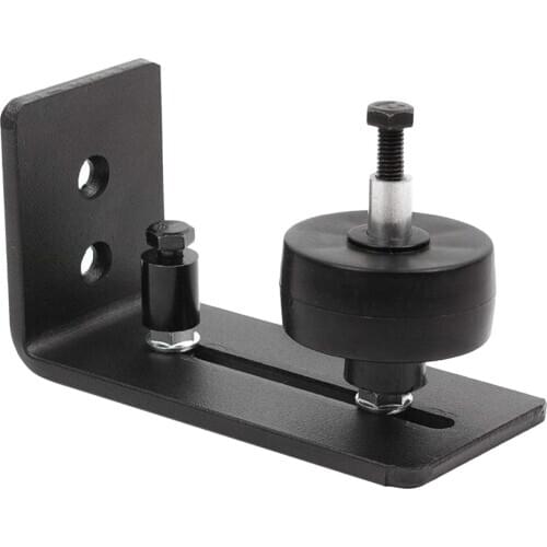 Black Floor Guide Sliding Barn Door Floor Guide Roller Bottom Lay-Flat