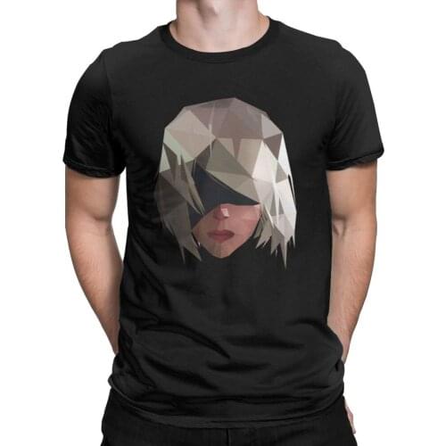 Nier automata YoRHa Type B T-Shirt for Men PS4 Exclusive Platinum Games Tee Shirt Leisure Pure Cotton T Shirt Plus Size Clothes