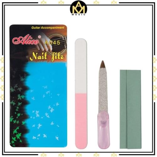 NEW Alice nail file suit Alice A045 for classical guitarist nail polish dressing up rounded purposes Alice Nail File Set A045
