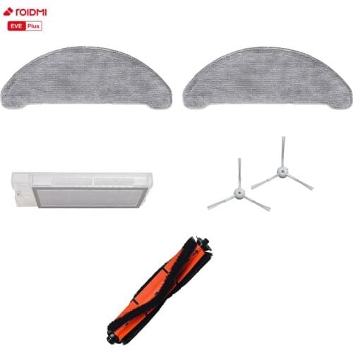 Original Dust Bags Mops Cloths Rolling Side Brush HEPA Filter Charging Dock Station Charger Adaptor for ROIDMI EVE Plus