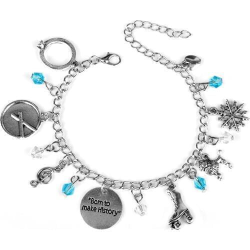Born to make history bracelet women accessories charms crystal bracelets