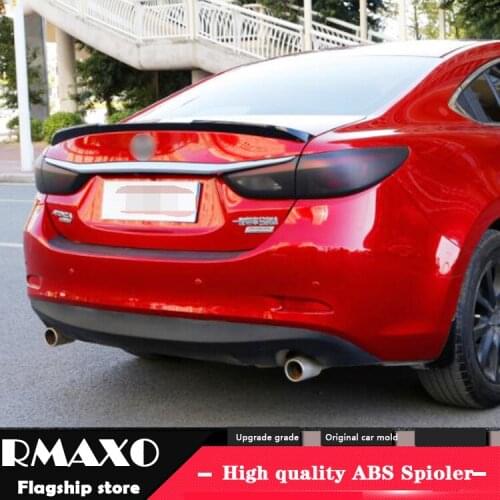 For Mazda 6 atenza Spoiler 2014-2017 ACK ABS Material Car Rear Wing Primer Color Rear Spoiler For Mazda 6 atenza Spoiler