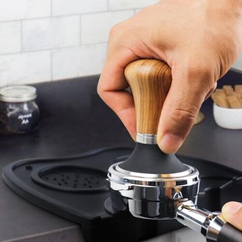 Food Grade 58mm Coffee Tamper Wooden Handle Barista Espresso maker Grinder Handmade High Quality Hot Sale